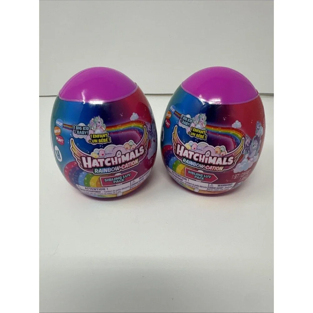 Hatchimals RAINBOW-CATION Sibling Luv Pack Pink Egg New Sealed Pack Of 2
